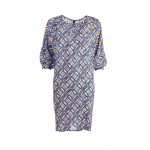 NED Jurk JACKIE Denim Retro Balls Tricot NED Jurk JACKIE Denim Retro Balls Tricot